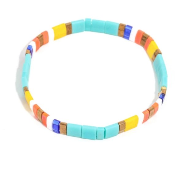 Beaded Multi Color Bracelets Stackable - Picture 3 of 3